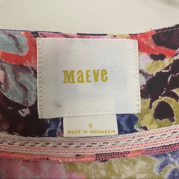 Anthropologie Maeve Pansy Field Peasant Boho Top - Picture 5 of 13